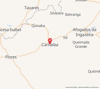 Map of Carnaíba, Pernambuco
