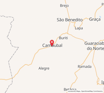 Map of Carnaubal, Ceará