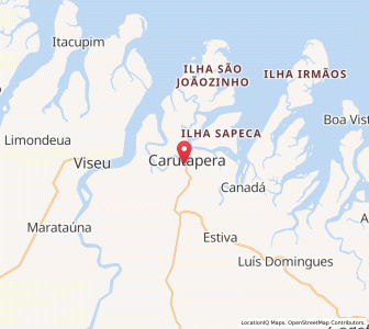 Map of Carutapera, Maranhão