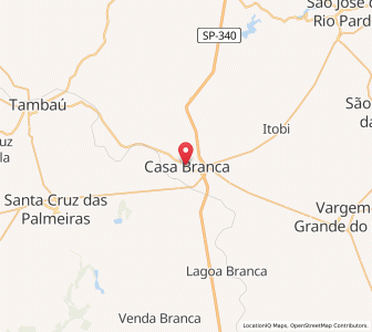 Map of Casa Branca, São Paulo