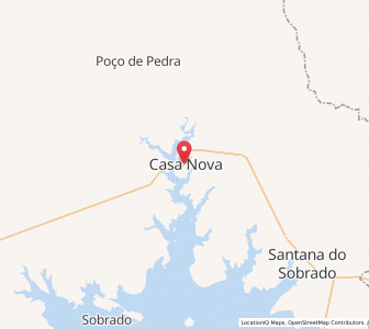 Map of Casa Nova, Bahia