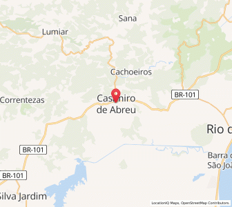 Map of Casimiro de Abreu, Rio de Janeiro