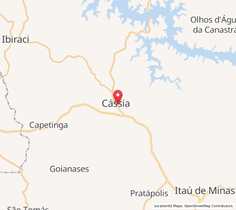 Map of Cássia, Minas Gerais
