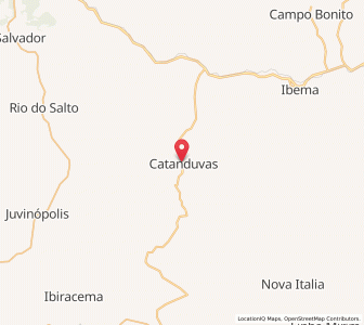 Map of Catanduvas, Paraná
