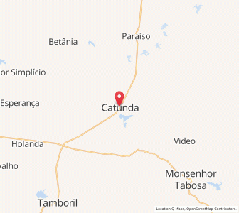 Map of Catunda, Ceará