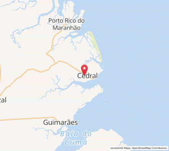 Map of Cedral, Maranhão