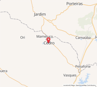 Map of Cedro, Pernambuco