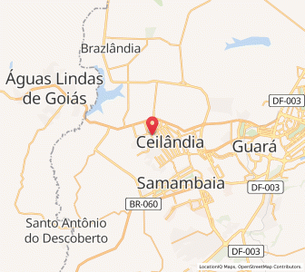 Map of Ceilândia, Federal District