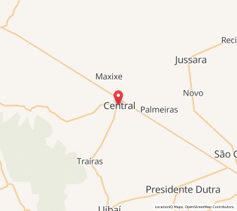 Map of Central, Bahia