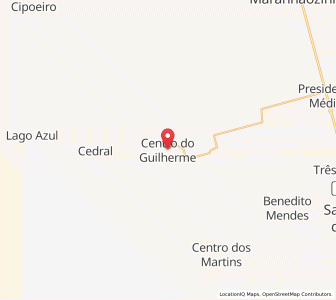 Map of Centro do Guilherme, Maranhão
