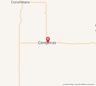 Map of Cerejeiras, Rondônia