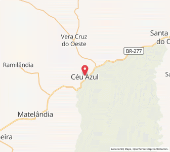 Map of Céu Azul, Paraná