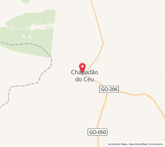Map of Chapadão do Céu, Goiás