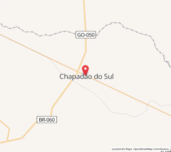 Map of Chapadão do Sul, Mato Grosso do Sul