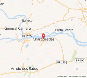 Map of Charqueadas, Rio Grande do Sul