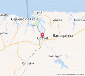 Map of Chaval, Ceará