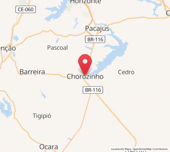 Map of Chorozinho, Ceará