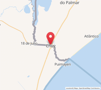Map of Chuí, Rio Grande do Sul