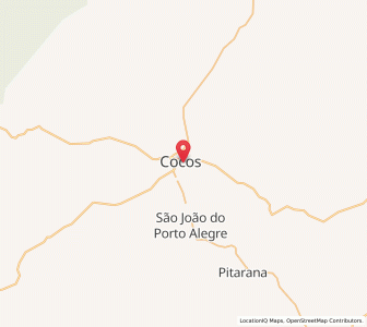 Map of Cocos, Bahia