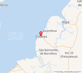 Map of Colares, Pará