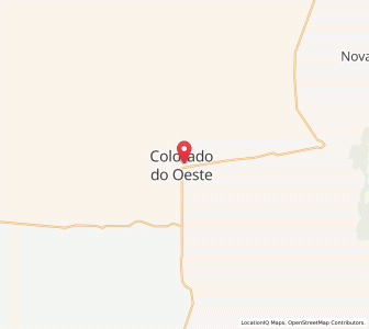 Map of Colorado do Oeste, Rondônia