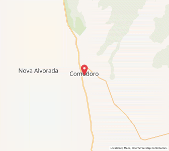 Map of Comodoro, Mato Grosso