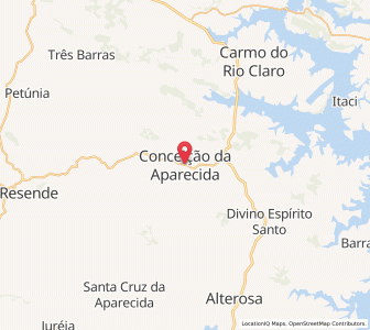 Map of Conceição da Aparecida, Minas Gerais