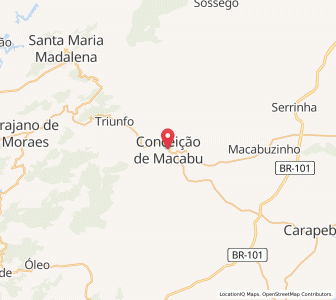 Map of Conceição de Macabu, Rio de Janeiro