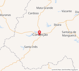 Map of Conceição, Paraíba