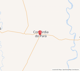 Map of Concórdia do Pará, Pará