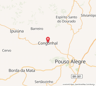 Map of Congonhal, Minas Gerais