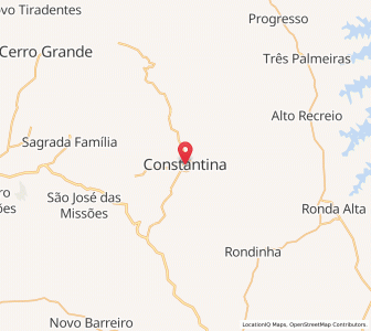 Map of Constantina, Rio Grande do Sul