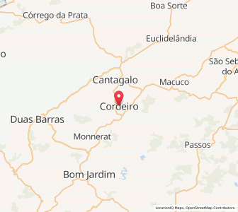 Map of Cordeiro, Rio de Janeiro
