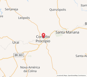 Map of Cornélio Procópio, Paraná