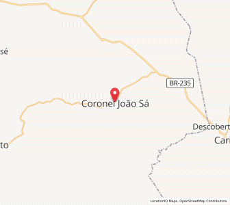 Map of Coronel João Sá, Bahia