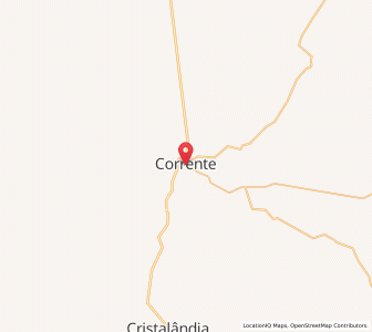 Map of Corrente, Piauí