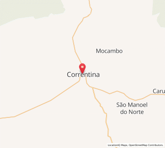 Map of Correntina, Bahia