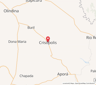 Map of Crisópolis, Bahia