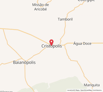Map of Cristópolis, Bahia