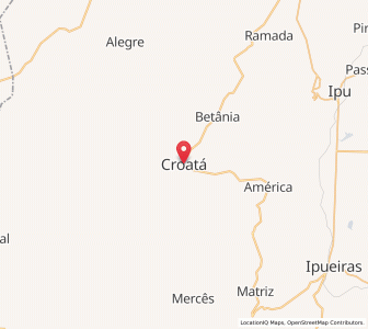 Map of Croatá, Ceará
