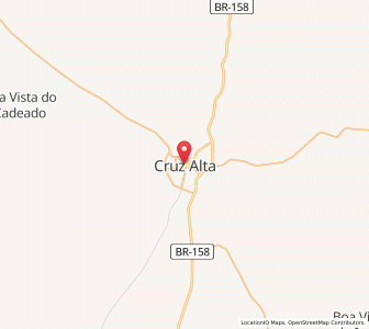 Map of Cruz Alta, Rio Grande do Sul