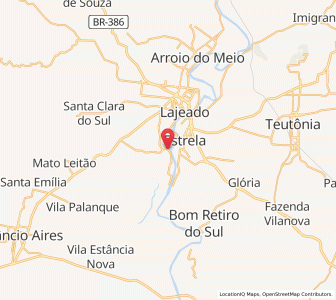 Map of Cruzeiro do Sul, Rio Grande do Sul