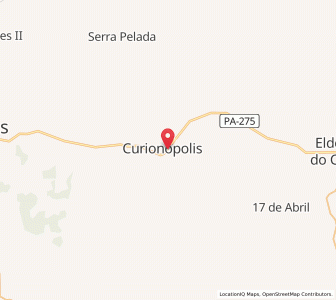 Map of Curionópolis, Pará