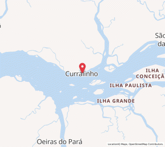 Map of Curralinho, Pará