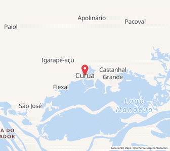 Map of Curuá, Pará