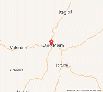 Map of Dário Meira, Bahia