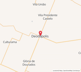 Map of Deodápolis, Mato Grosso do Sul