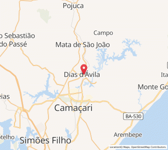 Map of Dias d'Ávila, Bahia
