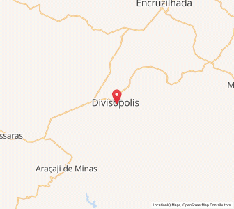Map of Divisópolis, Minas Gerais