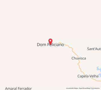 Map of Dom Feliciano, Rio Grande do Sul